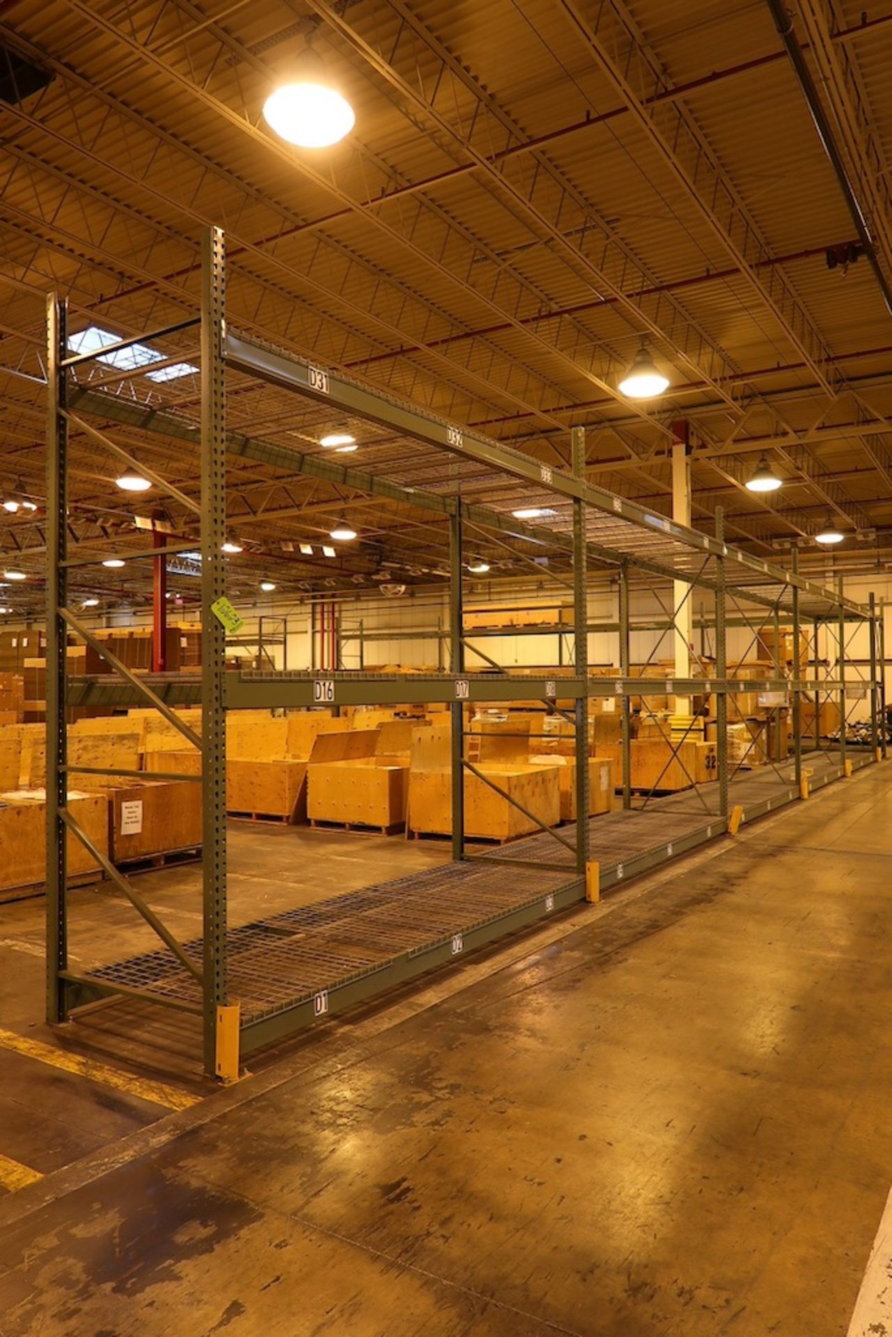 5-Sections of Pallet Racking (NO Contents)