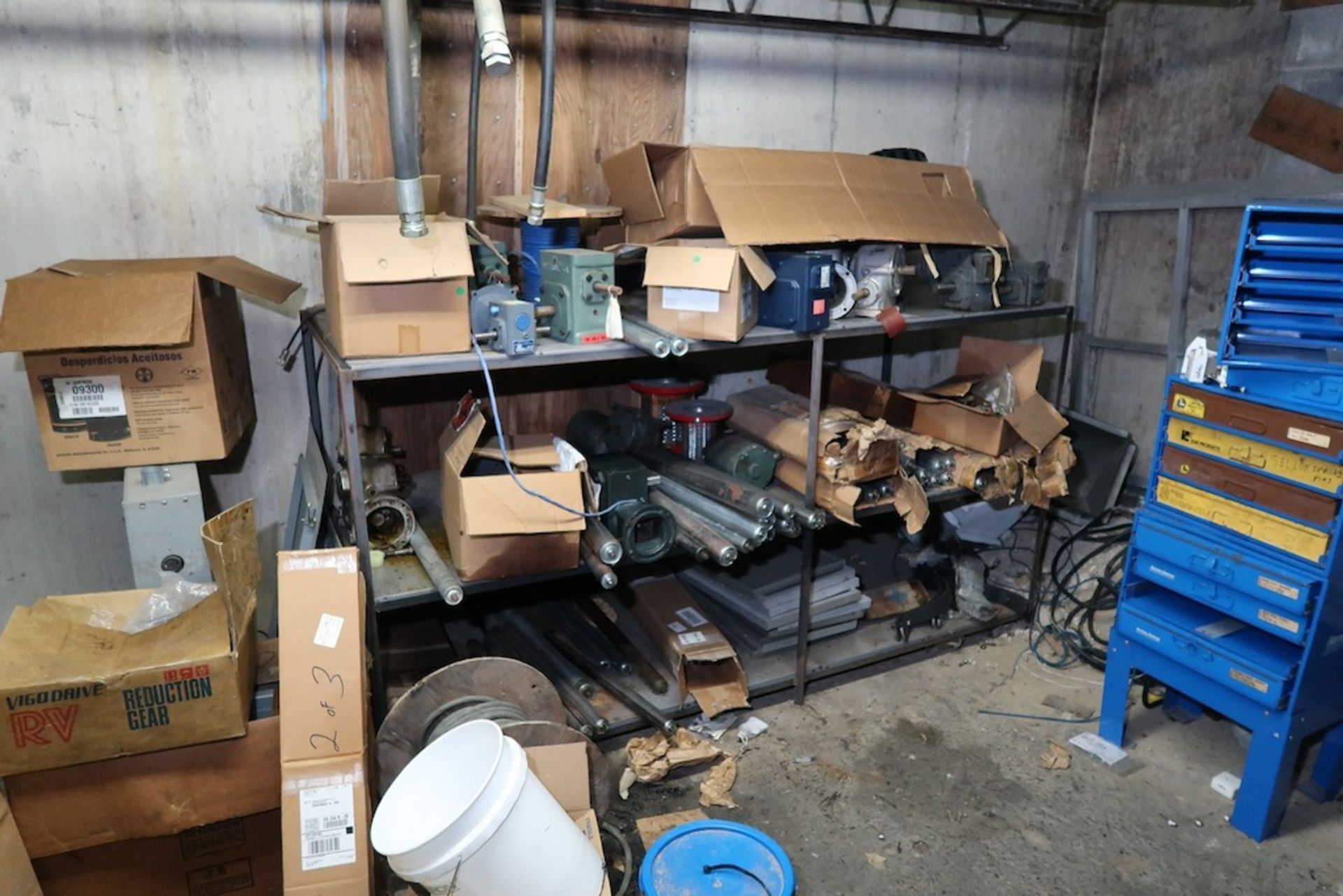 Remaining Contents of Under-Ramp Storage Room, Including Conveyor Parts and Rollers, Etc. - Image 16 of 21