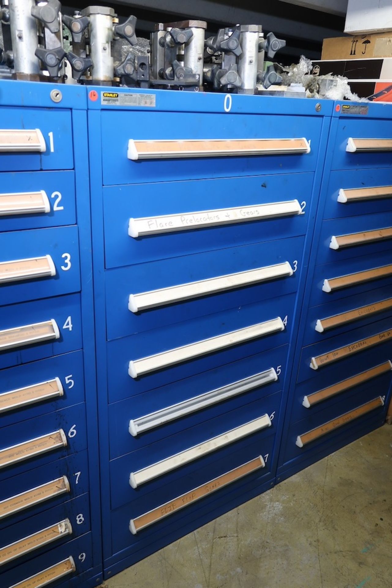 Contents of Parts Storage Mezzanine, Including (18) Stanley Vidmar Heavy Duty Storage Cabinets, Shel - Image 92 of 111