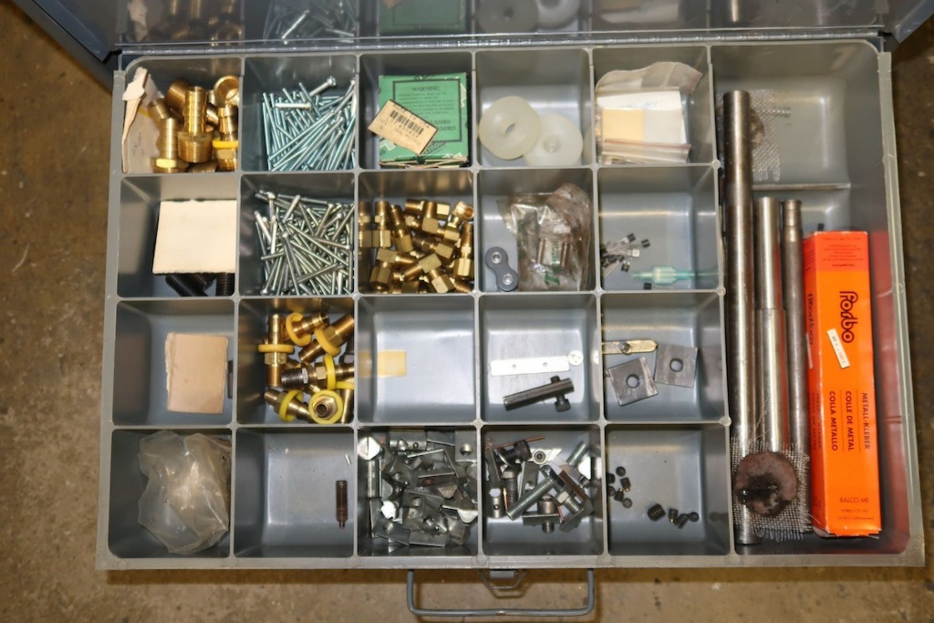 Remaining Contents of Tool Room Cage, Including Hardware Organizers, Etc. - Image 8 of 20