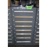 Lista 9-Drawer Heavy Duty Storage Cabinet with Misc. Electrical Components, Fuses, Conduit Fittings,