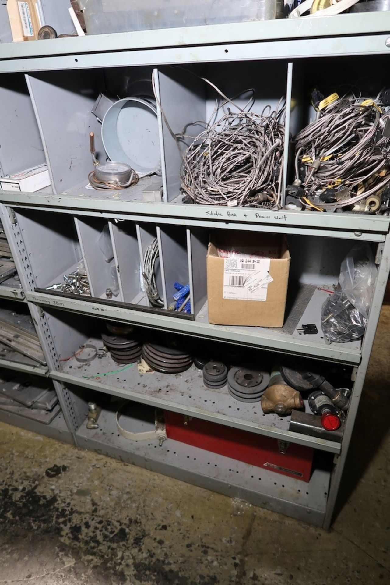 Contents of Maint. Cage, Including (15) Sections of Racking, of Misc Machine Spare Parts, Etc. - Image 17 of 50