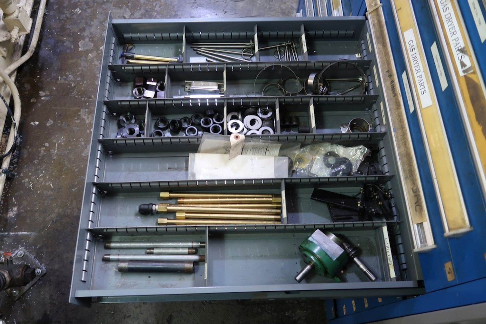 Vidmar 12-Drawer Heavy Duty Storage Cabinet with Misc. Machine Parts, Etc. - Image 7 of 12