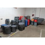 Large Qty of Rubbermaid Brute Trash Cans