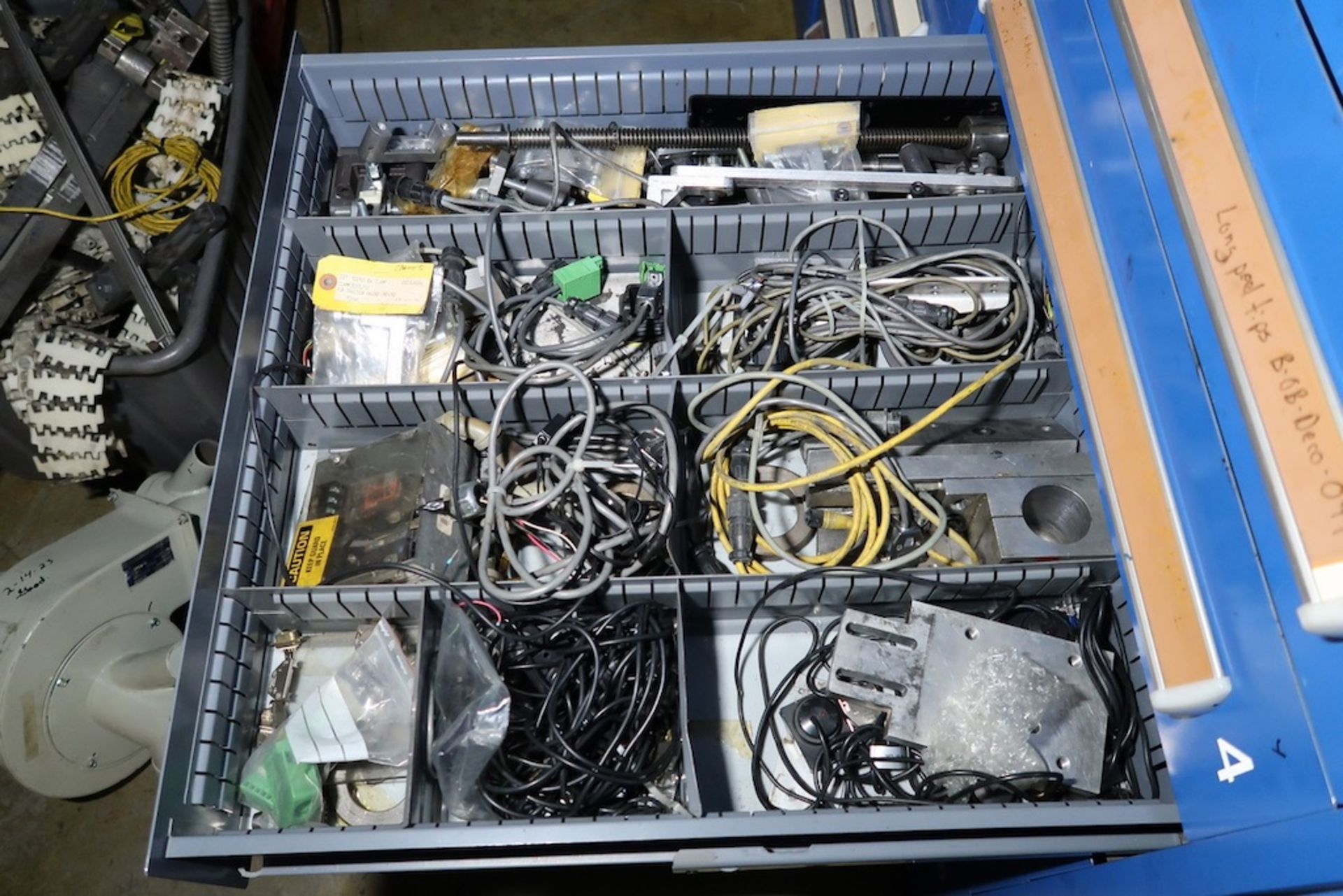 Contents of Parts Storage Mezzanine, Including (18) Stanley Vidmar Heavy Duty Storage Cabinets, Shel - Image 74 of 111