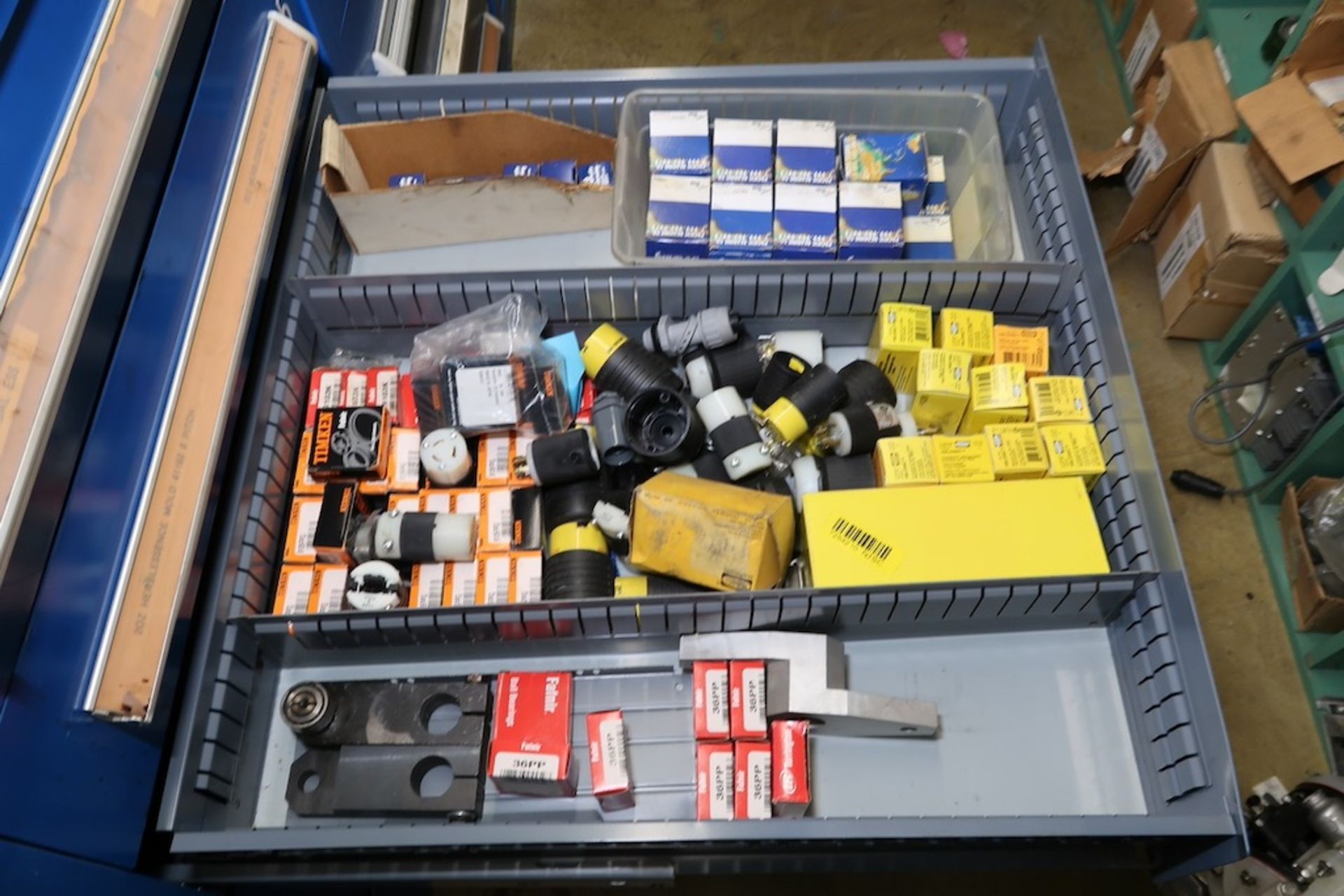 Contents of Parts Storage Mezzanine, Including (18) Stanley Vidmar Heavy Duty Storage Cabinets, Shel - Image 91 of 111