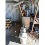 Bucket of Mixed Yard and Concrete Tools plus SmartFloor Refinement System Tiles