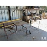 Rolling Work Table and Rolling Rack