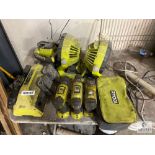 Large RYOBI Cordless Tool Lot