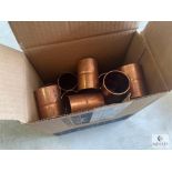 Box of 25 Streamline W-01055 Copper Roll Stop Couplers - 1 3/8 OD