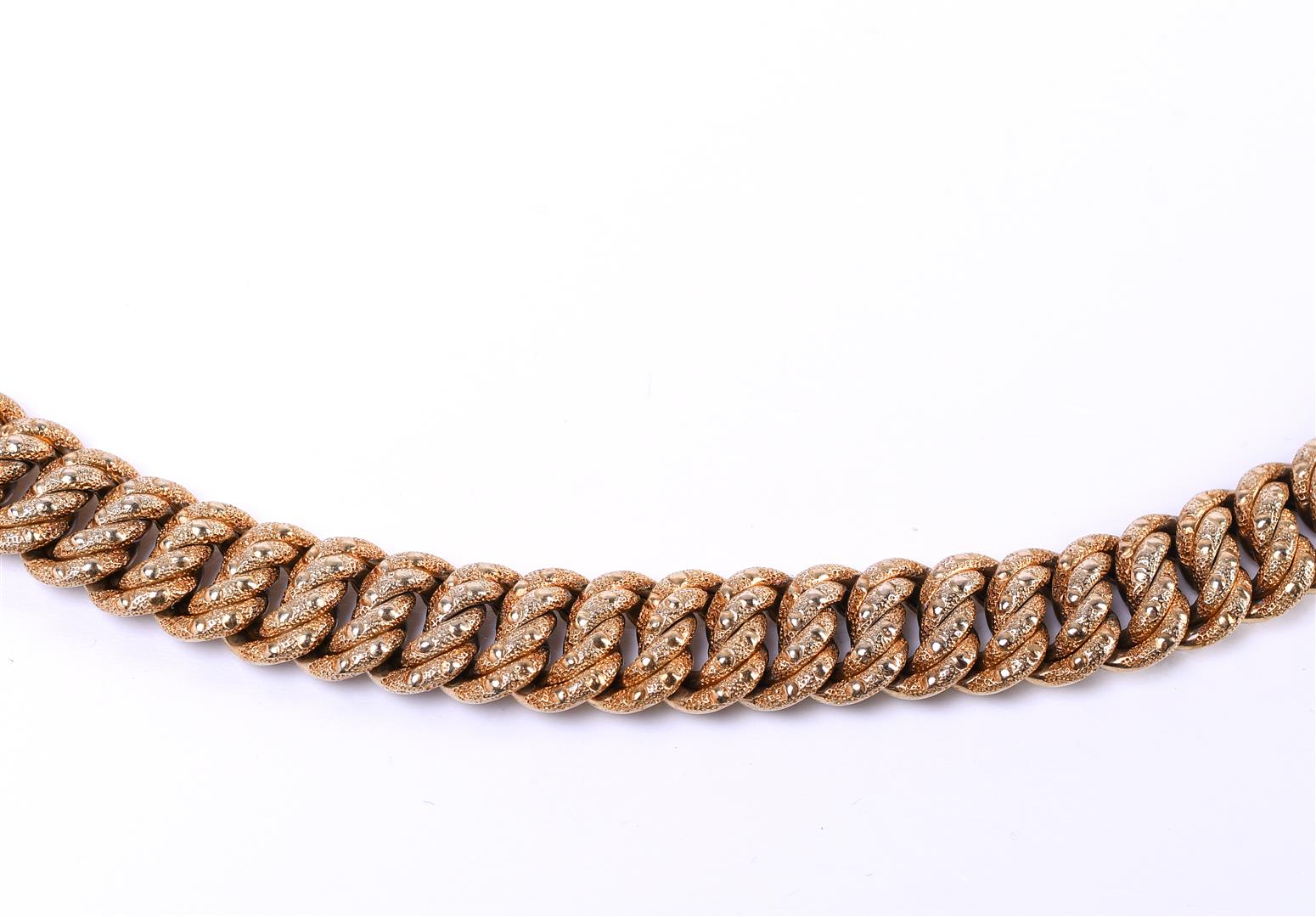 14 kt yellow gold braided gourmet necklace - Image 3 of 6