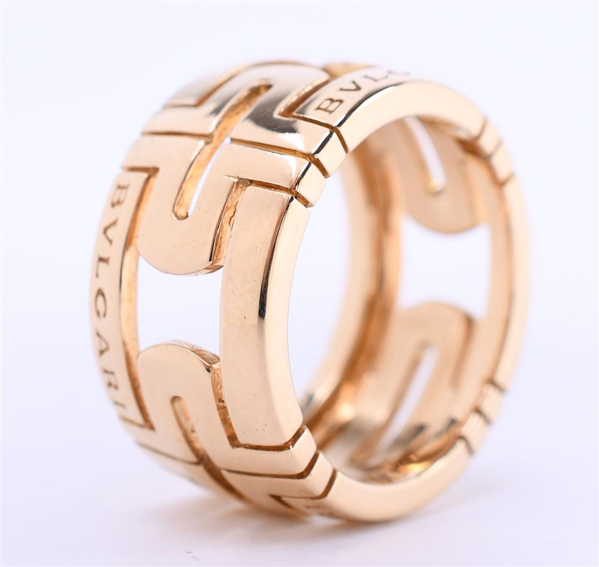 18kt yellow gold Bulgari Parentesi ring. Ring weight: 11.5 grams. Ring size 54 / 17 mm - Bild 2 aus 4