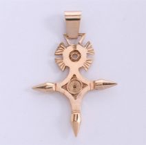 18 kt rose gold Southern Cross pendant around 1950 from the Agadez region (Niger) Africa