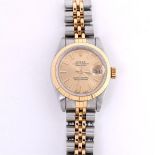 Rolex - Oyster Perpetual Datejust Champagne dail. Ref 6973. 25MM. Including box