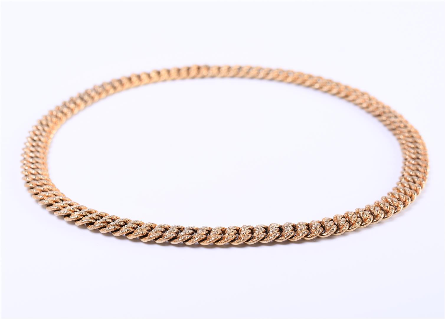 14 kt yellow gold braided gourmet necklace