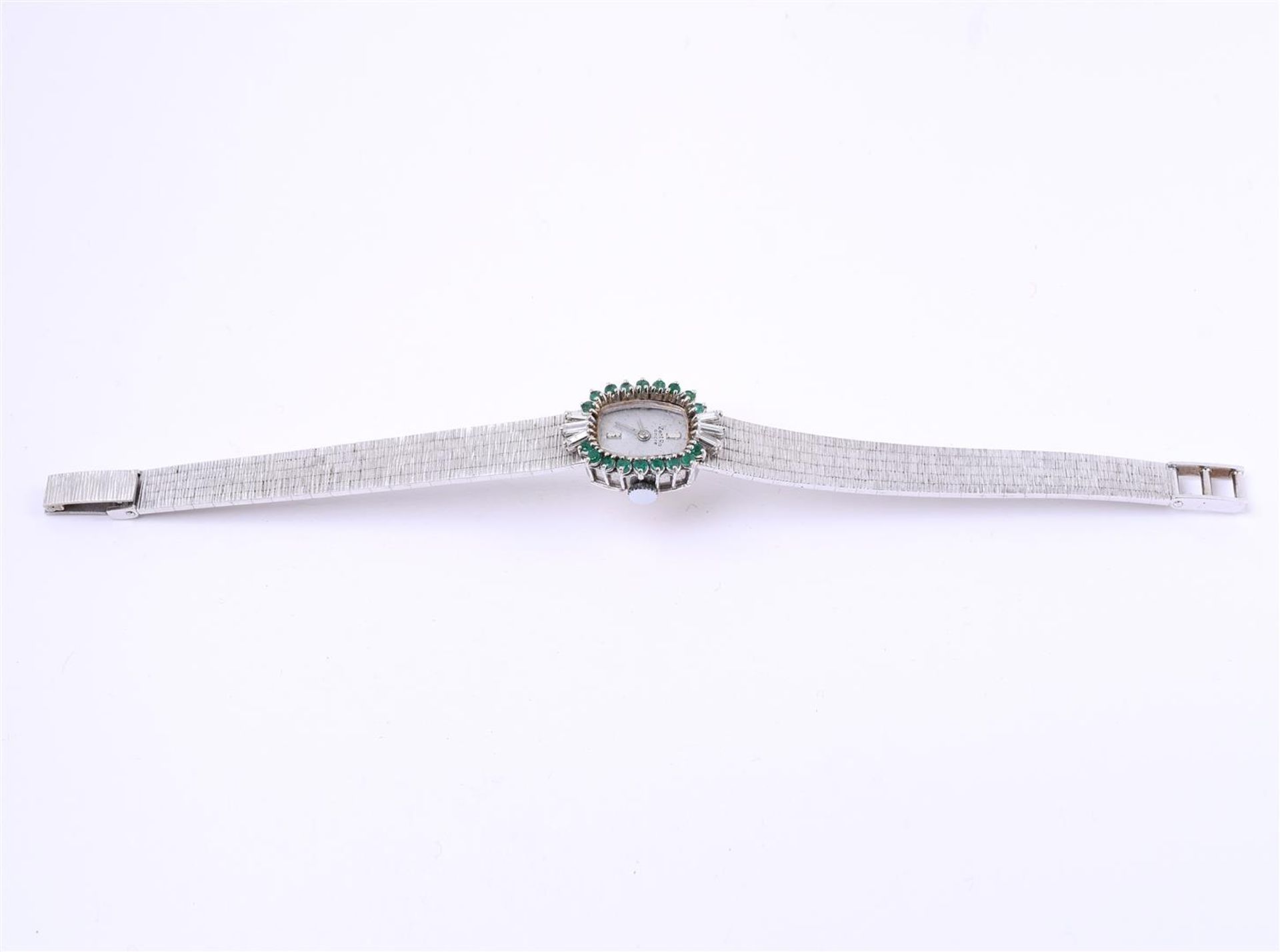 18 carat ladies wristwatch, the strap is a solid solid link with a staircase clasp - Bild 4 aus 7