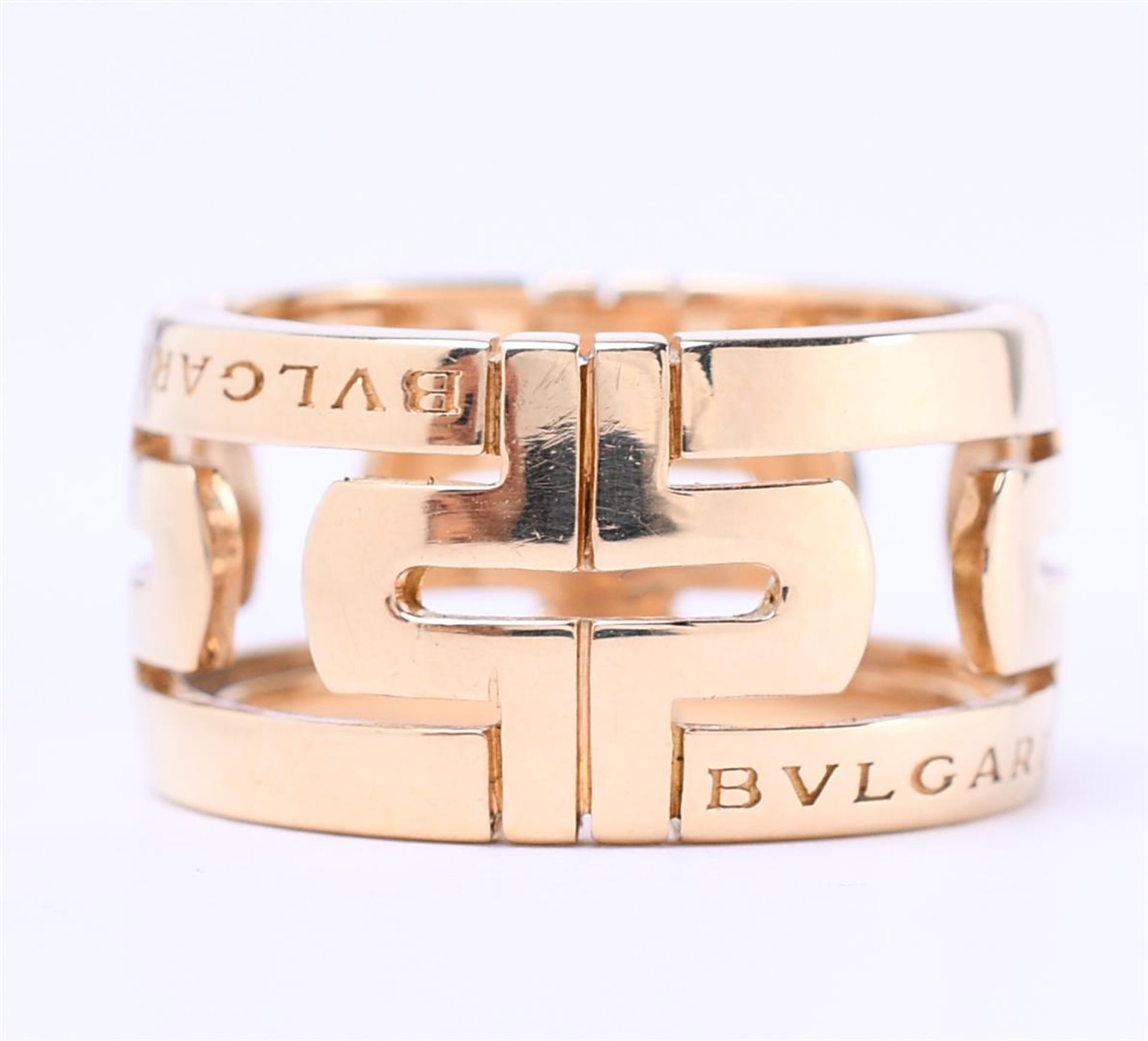 18kt yellow gold Bulgari Parentesi ring. Ring weight: 11.5 grams. Ring size 54 / 17 mm - Bild 3 aus 4