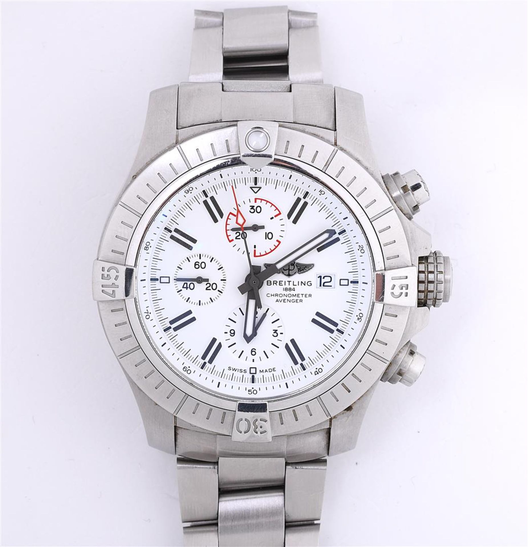 Breitling Super Avenger Chronograph 48 White Limited Edition. including box and papers - Bild 2 aus 7