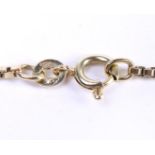 14 kt yellow gold Venetian necklace with a spring eye clasp