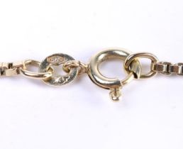 14 kt yellow gold Venetian necklace with a spring eye clasp