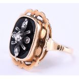 14 carat rose gold Victorian style ring, with elegant open worked edge