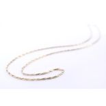 14 kt yellow gold fine fantasy necklace. Weight 6.4 grams. Length 51 cm, width links 1 mm