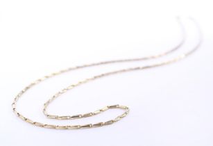 14 kt yellow gold fine fantasy necklace. Weight 6.4 grams. Length 51 cm, width links 1 mm