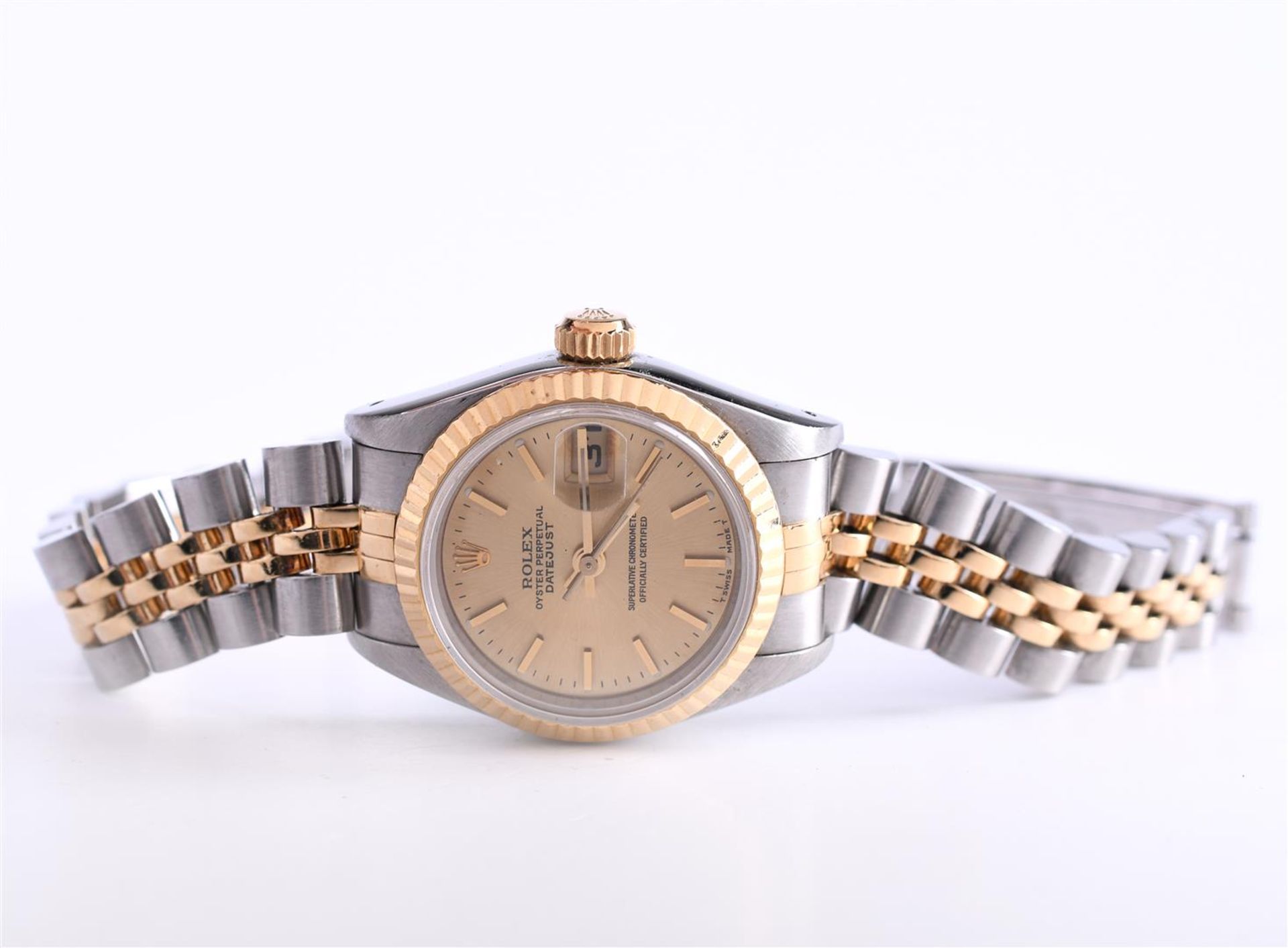 Rolex - Oyster Perpetual Datejust Champagne dail. Ref 6973. 25MM. Including box - Bild 2 aus 10