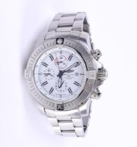 Breitling Super Avenger Chronograph 48 White Limited Edition. including box and papers