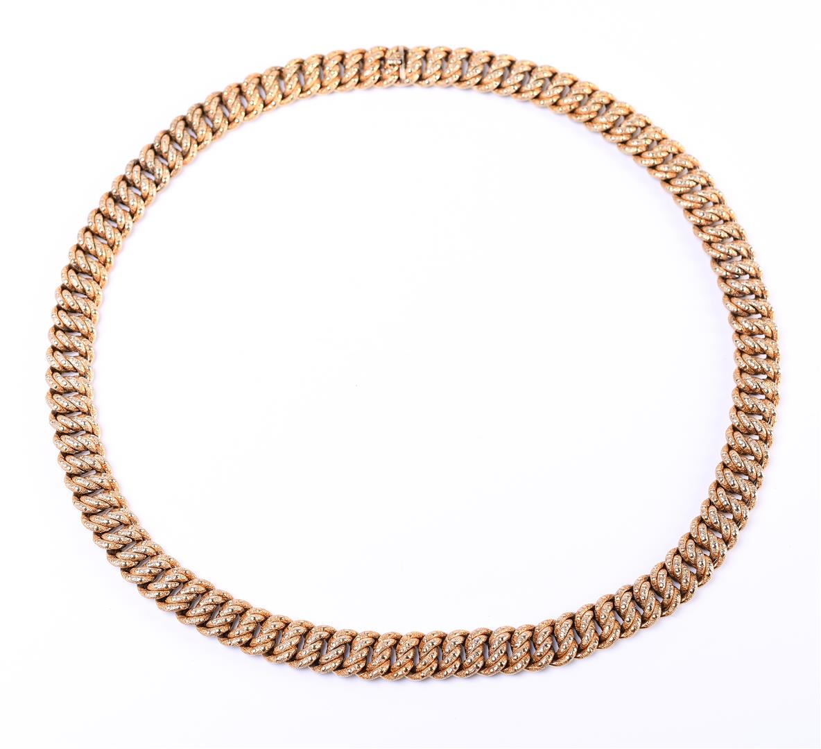 14 kt yellow gold braided gourmet necklace - Image 2 of 6