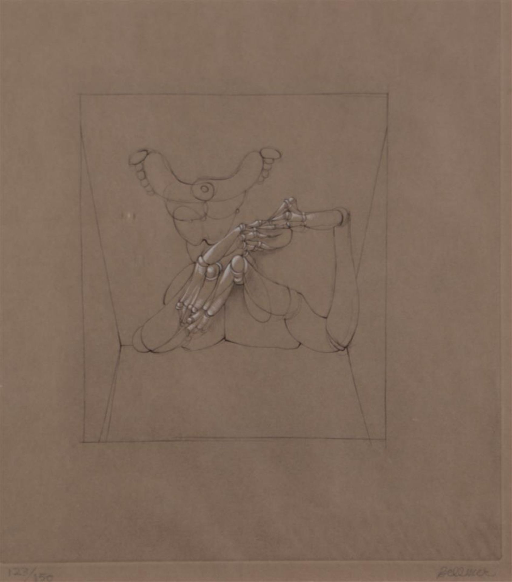 Hans Bellmer (Katawice, Pol. 1902 - 1975 Paris), A convolute of 4 etchings by the artist, various su - Image 3 of 5