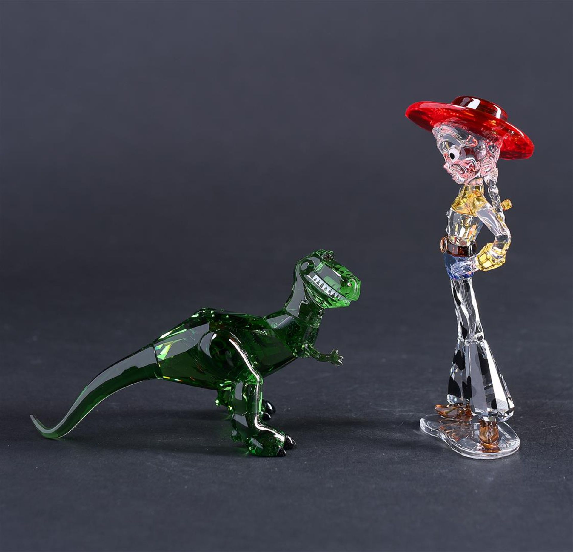 Swarovski, Toy story Rex and Jessie, 5492734 & 5492686. Year of release 2020. In original box. - Image 2 of 6