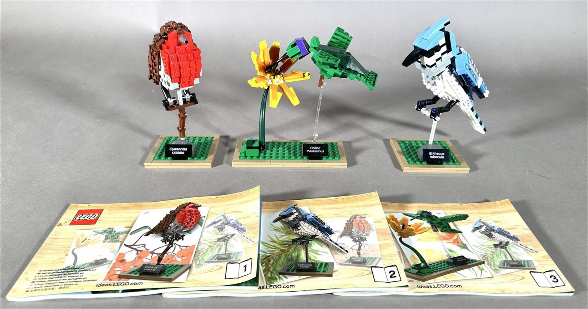 Lego Ideas. Birds 21301: Hummingbird, Woodpecker and Robin (3x).