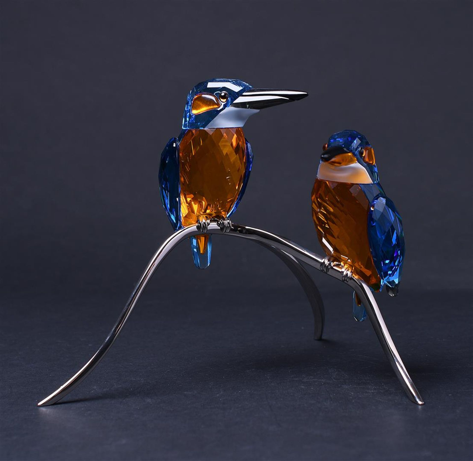 Swarovski, kingfishers, year of issue 2008, 945090. Includes original box.
H. 15,5 cm.