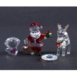 Swarovski, lot of Christmas ornaments, 5539365, 5041819, 5547891 & 5532575
