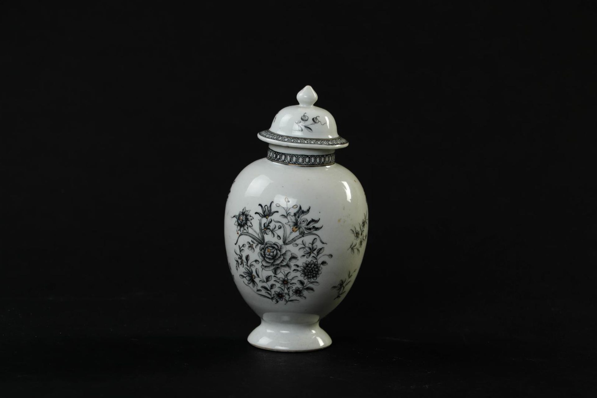 An Encre de Chine tableware set consisting of a teapot, milk jug, tea caddy, patty pan and spoon tra - Bild 19 aus 24