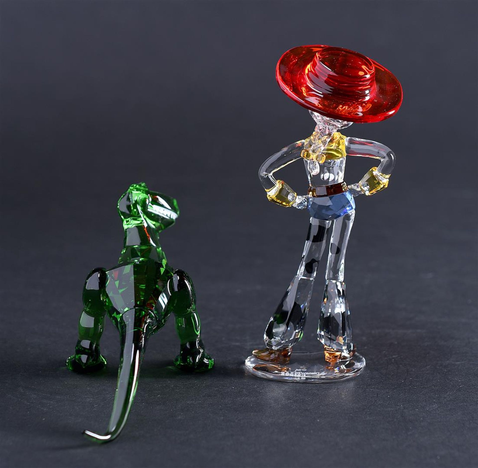 Swarovski, Toy story Rex and Jessie, 5492734 & 5492686. Year of release 2020. In original box. - Image 3 of 6