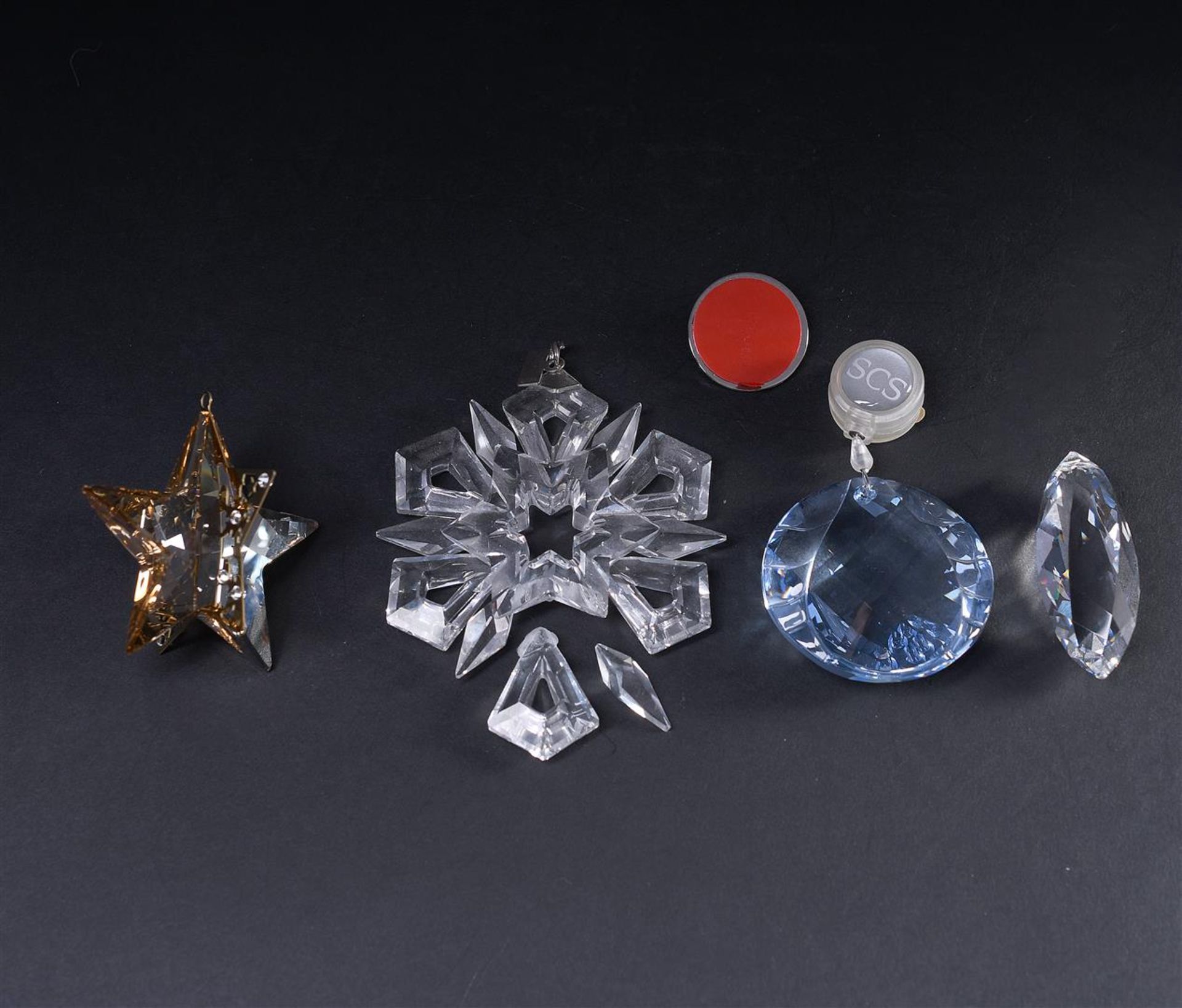 Swarovski, a lot of various Christmas stars and pendants. In original box.