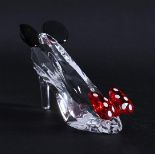 Swarovski Disney, Minnie Inspired Shoe - Ornament, Year of Release 2019, 5475568, Includes original 