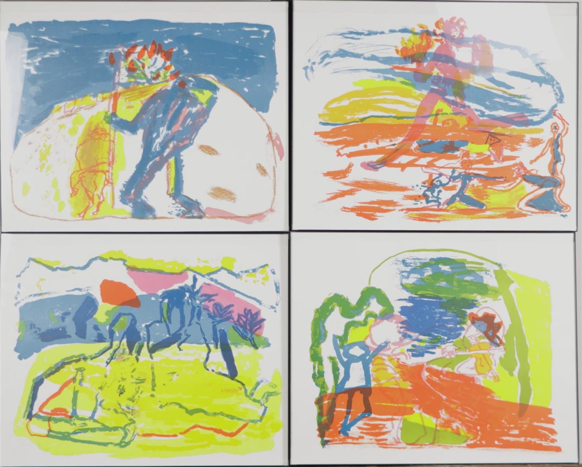 Pieter Defesche (Maastricht 1921 - 1998 Ulestraten), A collection of (4) screen prints, all signed, 