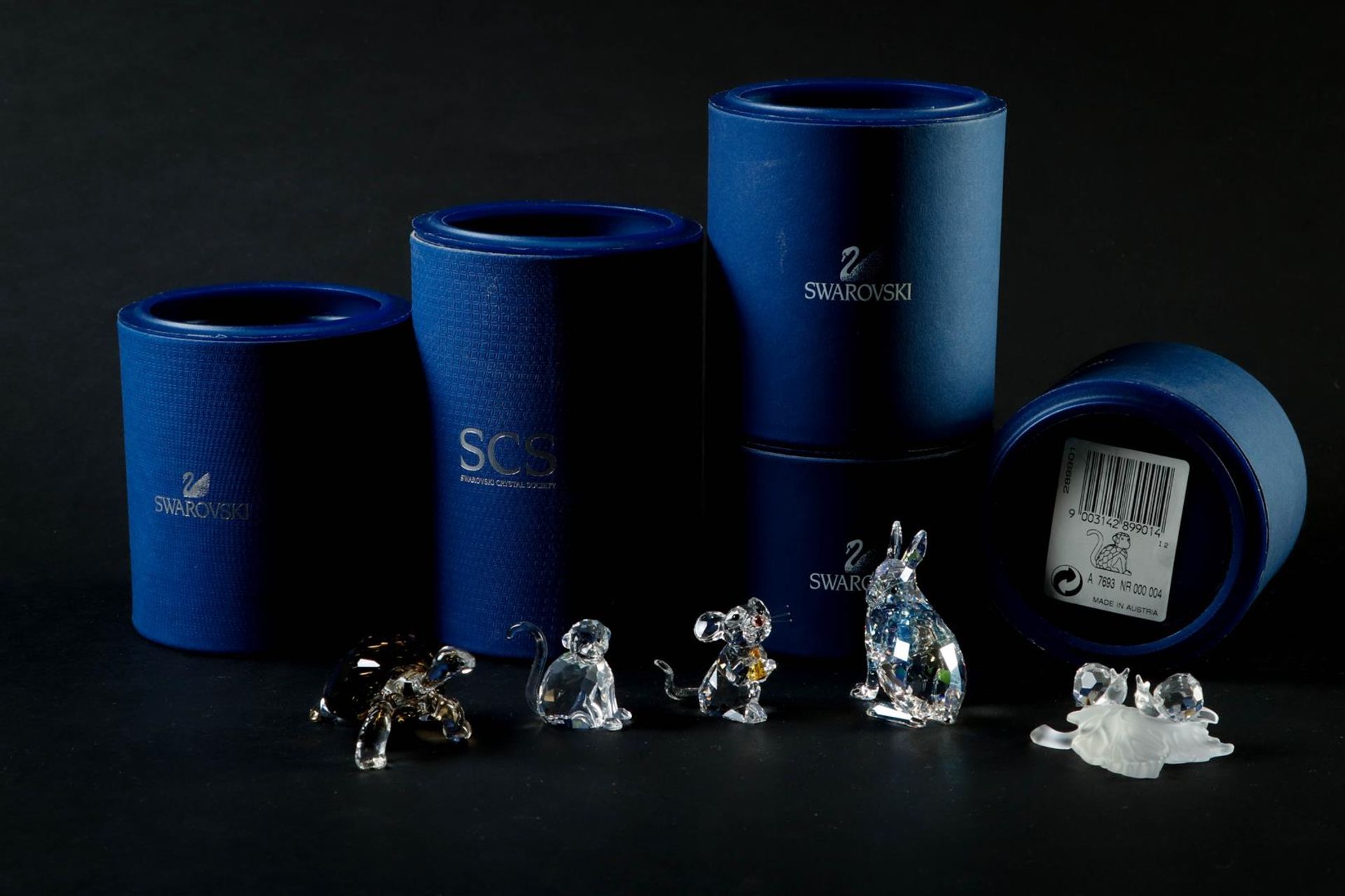 Swarovski, lot of various animals including a turtle and mouse. In original box. - Image 3 of 3