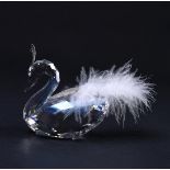 Swarovski,winter swan Year of publication 2010, 1054571. Includes original box and glass shoe.
H. 8,