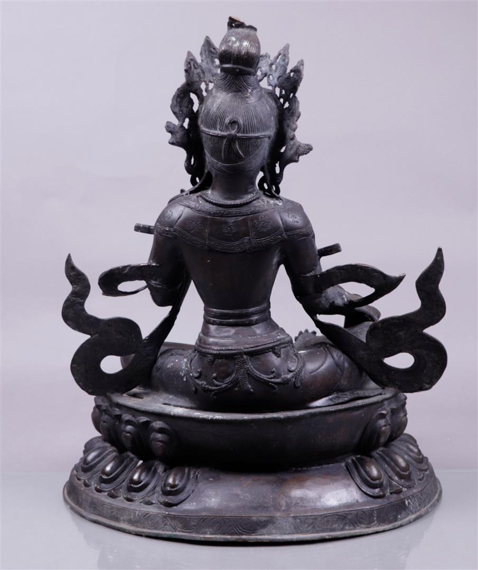 A large bronze Tara. Tibet 20th century.
60 x 45 cm. - Image 2 of 2