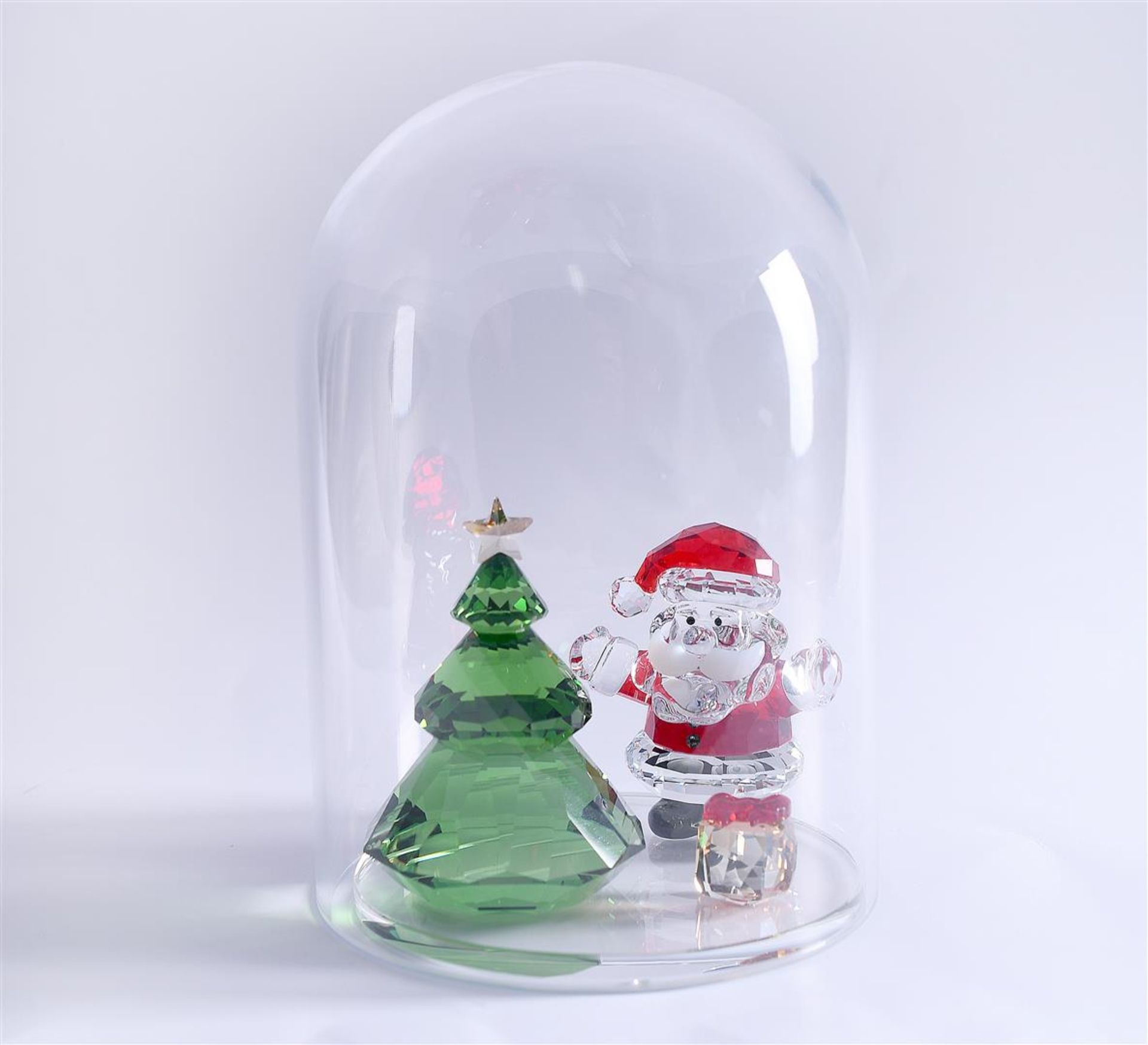 Swarovski, Snow Globe - Christmas Tree and Santa Bell, 5403170, year of publication 2021. In origina - Image 6 of 7