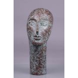 Els Jansen, bronze head monogrammed and numbered 3/8.
H.: 38 cm.