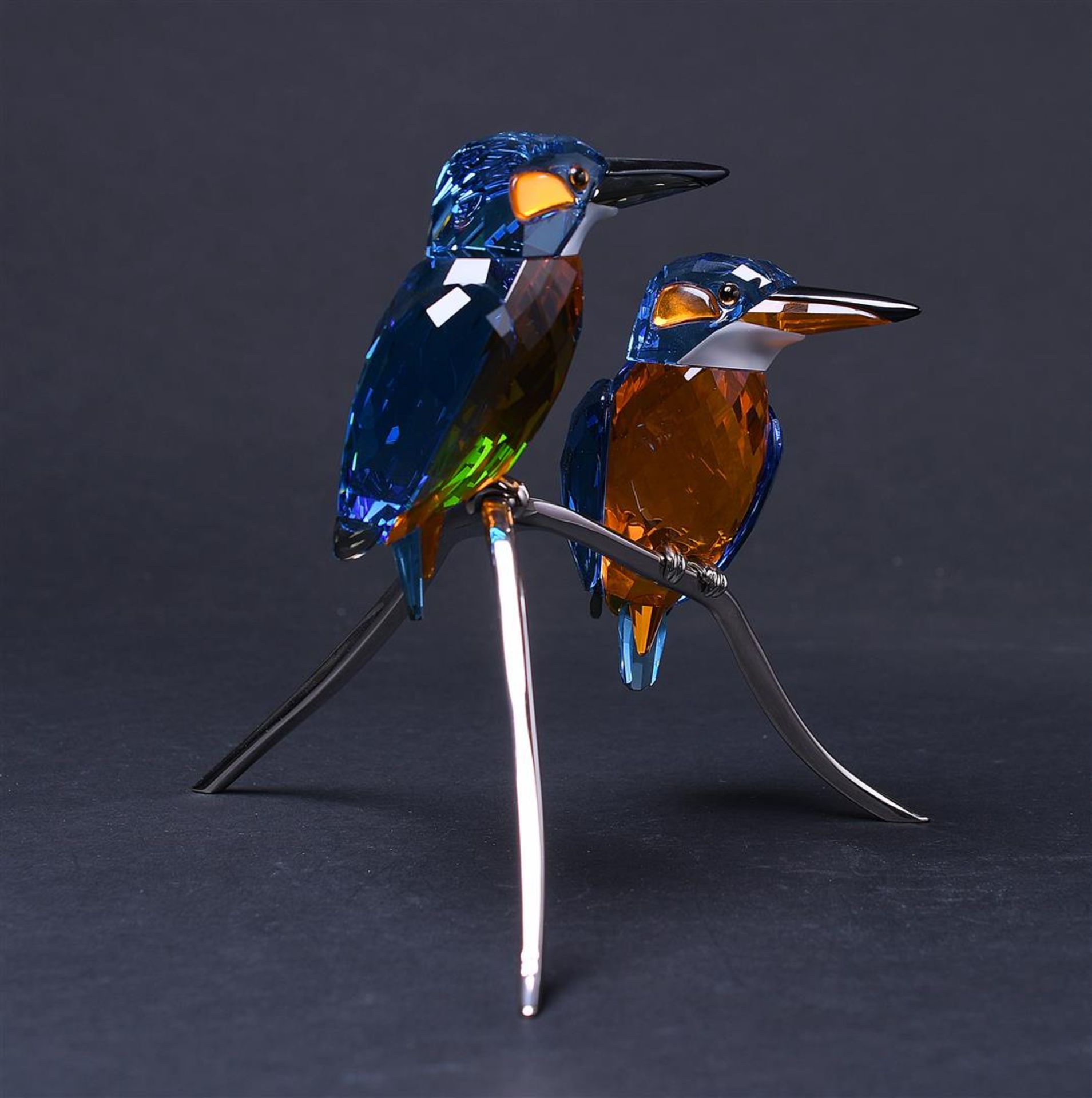 Swarovski, kingfishers, year of issue 2008, 945090. Includes original box.
H. 15,5 cm. - Image 3 of 8