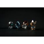 Swarovski the lovlots, four figures, 5004521, 5063330, 5063329, 5004621. In original box.