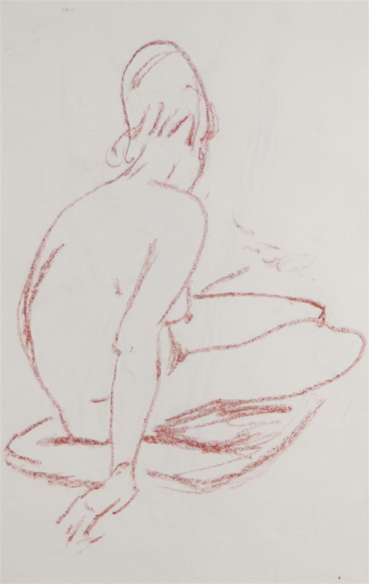Jan Altink (Groningen 1885 - 1971),Sitting nude (recto); standing nude (verso), dating from ca. 1930