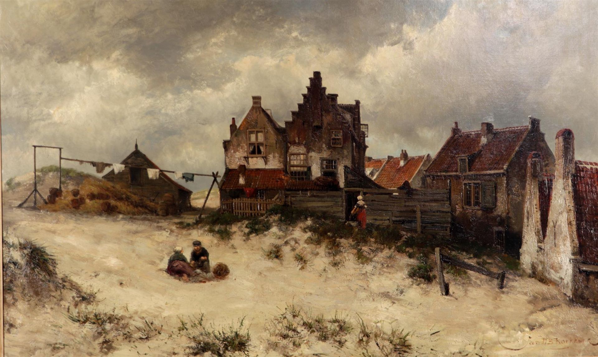 Jan Hermaus Barbend Koekkoek (Amsterdam 1840 - 1912 Hilversum), View of Noordwijk, signed (bottom ri