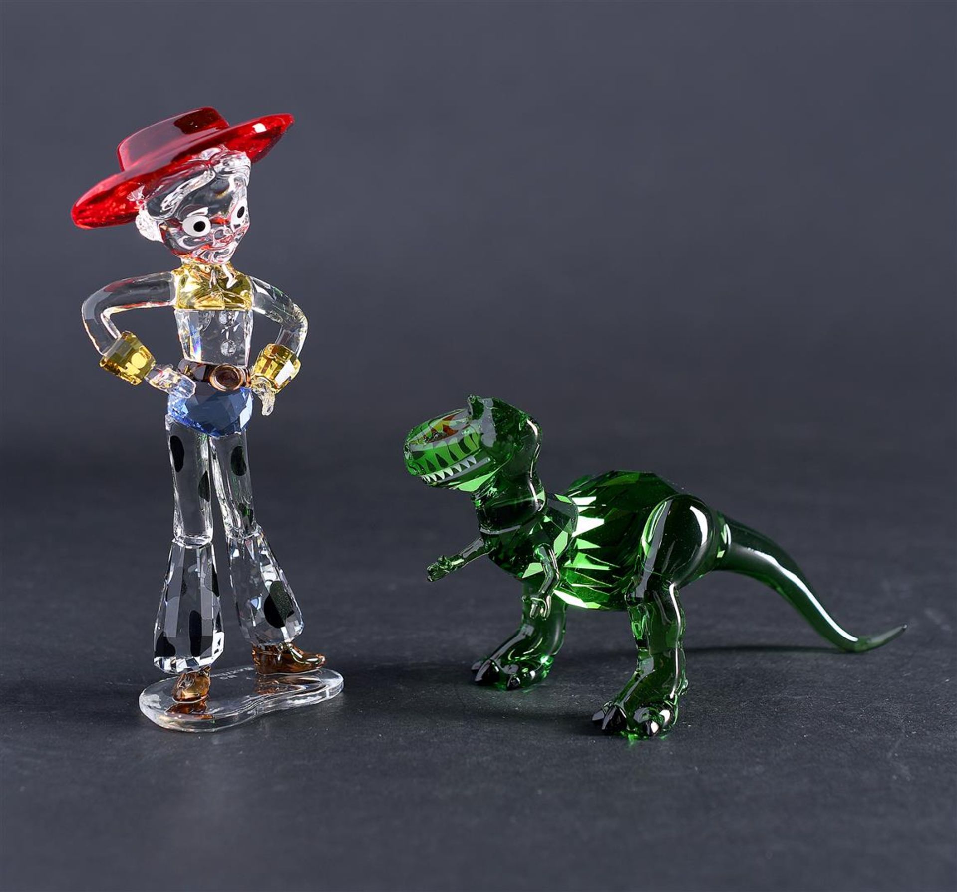 Swarovski, Toy story Rex and Jessie, 5492734 & 5492686. Year of release 2020. In original box. - Image 4 of 6